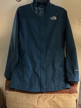 The North Face Women's Teal-Blue Trench Coat